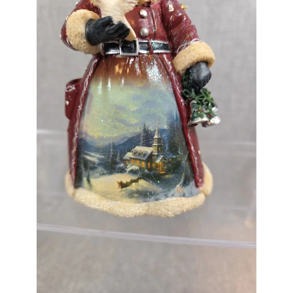 Thomas Kinkade Old World Santa‎ Heirloom Ashton Drake 2003 Frosty Moonlight Ride